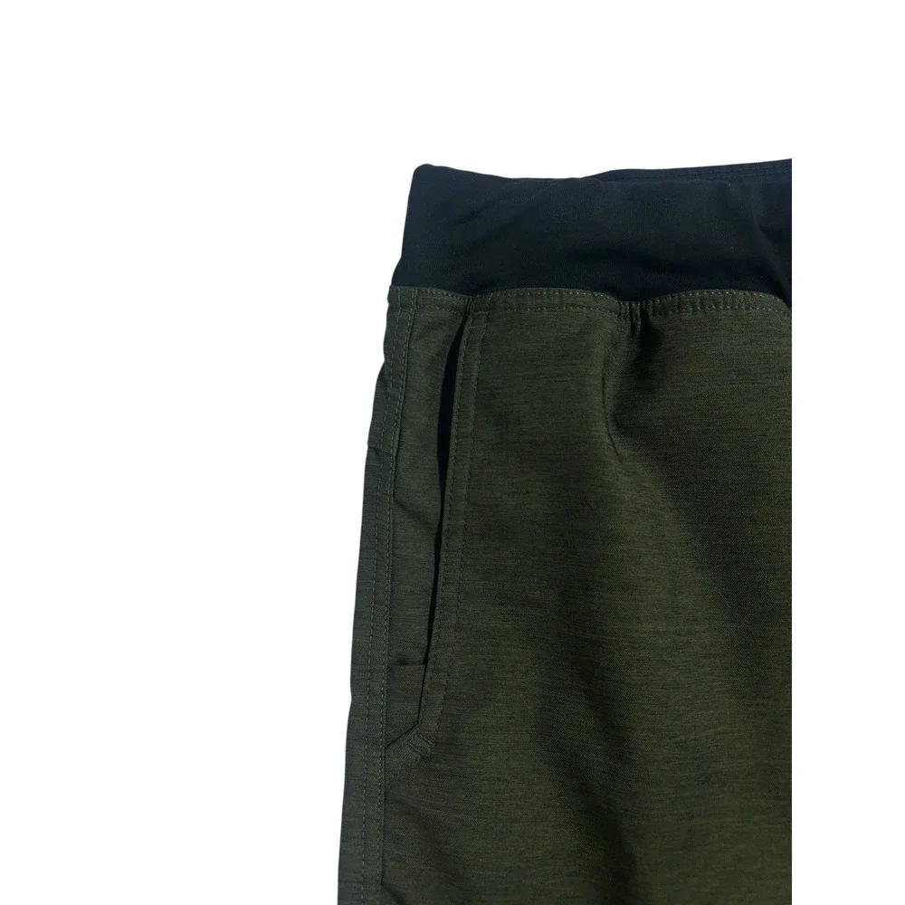 Prana‎ Peak To Creek Shorts Men's Size XL Performance Black Olive Green